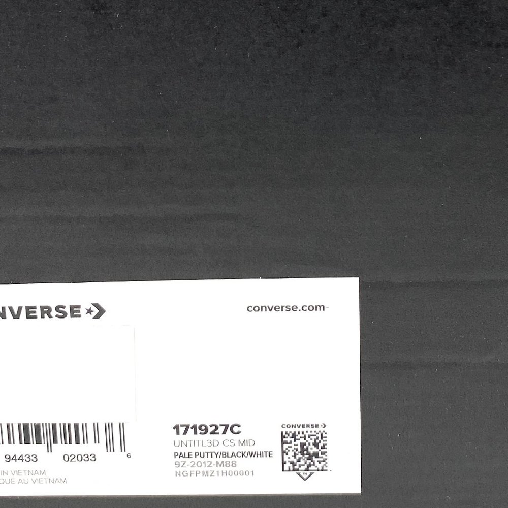 💖MEGA SALE💖Converse Untitl3d CS Mid Pale Putty White Canvas Mens 171927C - Picture 9 of 10
